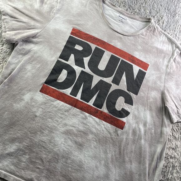 Old Navy Other - Run DMC Shirt Mens XXL Gray White Red Black Tie Dye Hip Hop Rap Music 80s 90s